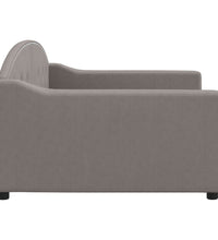 Tagesbett Taupe 100x200 cm Stoff