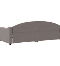 Tagesbett Taupe 100x200 cm Stoff