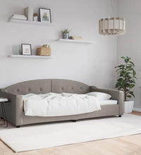 Tagesbett Taupe 100x200 cm Stoff