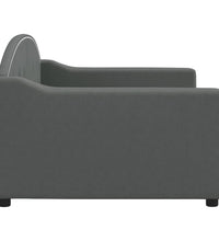 Tagesbett Dunkelgrau 90x190 cm Stoff