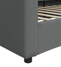 Tagesbett Dunkelgrau 90x190 cm Stoff