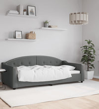 Tagesbett Dunkelgrau 90x190 cm Stoff