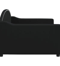 Tagesbett Schwarz 90x190 cm Stoff