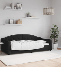 Tagesbett Schwarz 90x190 cm Stoff