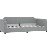 Tagesbett Hellgrau 80x200 cm Stoff