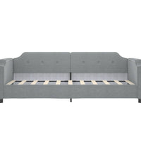 Tagesbett Hellgrau 80x200 cm Stoff