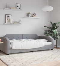 Tagesbett Hellgrau 80x200 cm Stoff