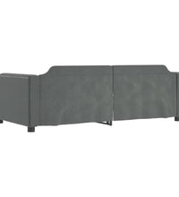 Tagesbett Dunkelgrau 90x200 cm Stoff