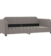 Tagesbett Taupe 90x200 cm Stoff