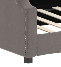 Tagesbett Taupe 90x200 cm Stoff