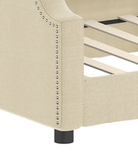 Tagesbett Creme 90x200 cm Stoff