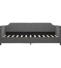 Tagesbett Dunkelgrau 100x200 cm Stoff