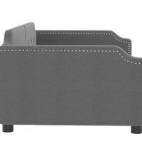 Tagesbett Dunkelgrau 100x200 cm Stoff