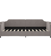 Tagesbett Taupe 100x200 cm Stoff