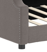Tagesbett Taupe 100x200 cm Stoff