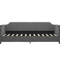 Tagesbett Dunkelgrau 90x190 cm Stoff