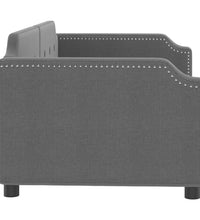 Tagesbett Dunkelgrau 90x190 cm Stoff