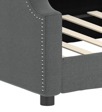 Tagesbett Dunkelgrau 90x190 cm Stoff