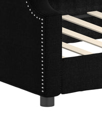 Tagesbett Schwarz 90x190 cm Stoff