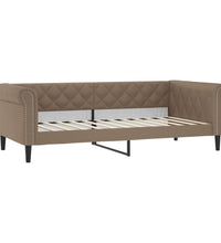 Tagesbett Cappuccino-Braun 80x200 cm Kunstleder