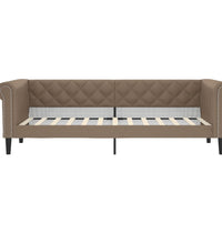 Tagesbett Cappuccino-Braun 80x200 cm Kunstleder