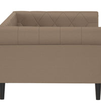 Tagesbett Cappuccino-Braun 80x200 cm Kunstleder