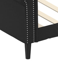 Tagesbett Schwarz 90x200 cm Kunstleder