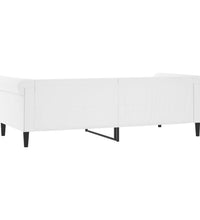 Tagesbett Weiß 90x200 cm Kunstleder