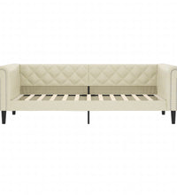 Tagesbett Creme 90x200 cm Kunstleder