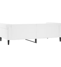 Tagesbett Weiß 100x200 cm Kunstleder