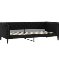 Tagesbett Schwarz 90x190 cm Kunstleder