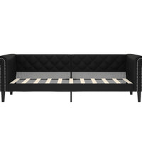 Tagesbett Schwarz 90x190 cm Kunstleder