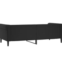 Tagesbett Schwarz 90x190 cm Kunstleder