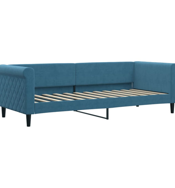 Tagesbett Blau 80x200 cm Samt