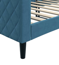 Tagesbett Blau 80x200 cm Samt