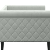 Tagesbett Hellgrau 80x200 cm Samt