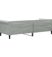 Tagesbett Hellgrau 80x200 cm Samt