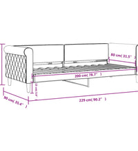 Tagesbett Dunkelgrün 80x200 cm Samt