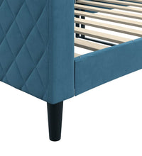 Tagesbett Blau 90x200 cm Samt