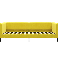 Tagesbett Gelb 90x200 cm Samt