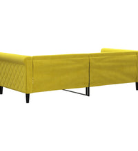 Tagesbett Gelb 90x200 cm Samt