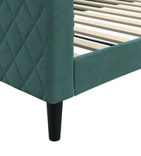 Tagesbett Dunkelgrün 100x200 cm Samt