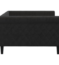 Tagesbett Schwarz 100x200 cm Samt