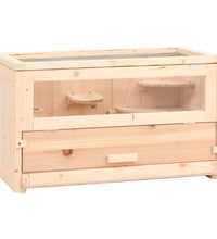 Hamsterkäfig 60x30x35 cm Massivholz Tanne