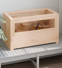 Hamsterkäfig 60x30x35 cm Massivholz Tanne