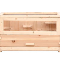 Hamsterkäfig 60x30x35 cm Massivholz Tanne