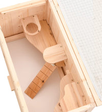 Hamsterkäfig 60x30x35 cm Massivholz Tanne
