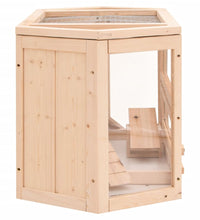 Hamsterkäfig 80x40x43 cm Massivholz Tanne