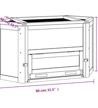 Hamsterkäfig 80x40x43 cm Massivholz Tanne