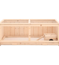 Hamsterkäfig 104x52x38 cm Massivholz Tanne